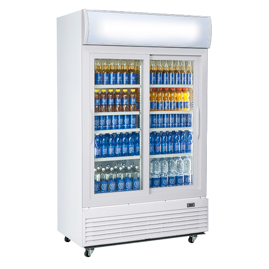 Imagem do produto Armário refrigerado vertical 1000 l. com 2 portas deslizante vidro e painel publicitário, +0°/+10°C