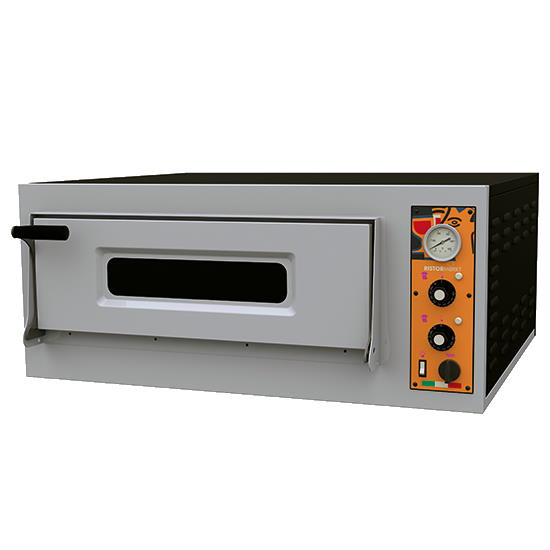 Imagem do produto Forno de pizzas elétrico para 6 pizzas ø32 cm, controlo mecânico