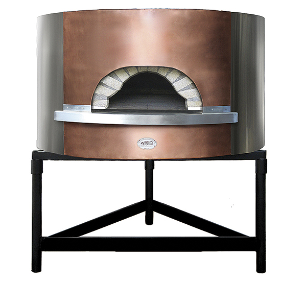 Imagem do produto Forno de pizzas a lenha com fachada em cobre, laje ø 1100 mm, capacidade 4/5 pizzas