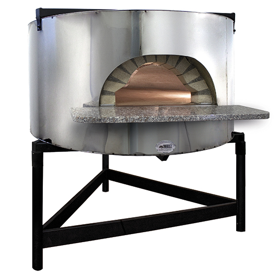 Imagem do produto Forno de pizzas a lenha com fachada em inox, laje ø 1100 mm capacidade 4/5 pizzas